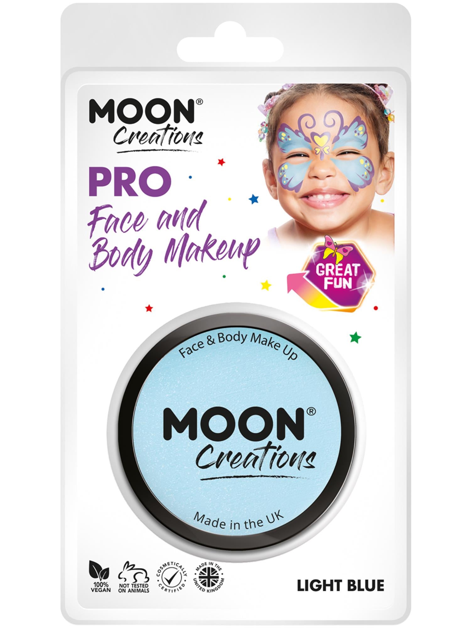 Smiffys Moon Creations Face Paint Cake Light Blue 36 g