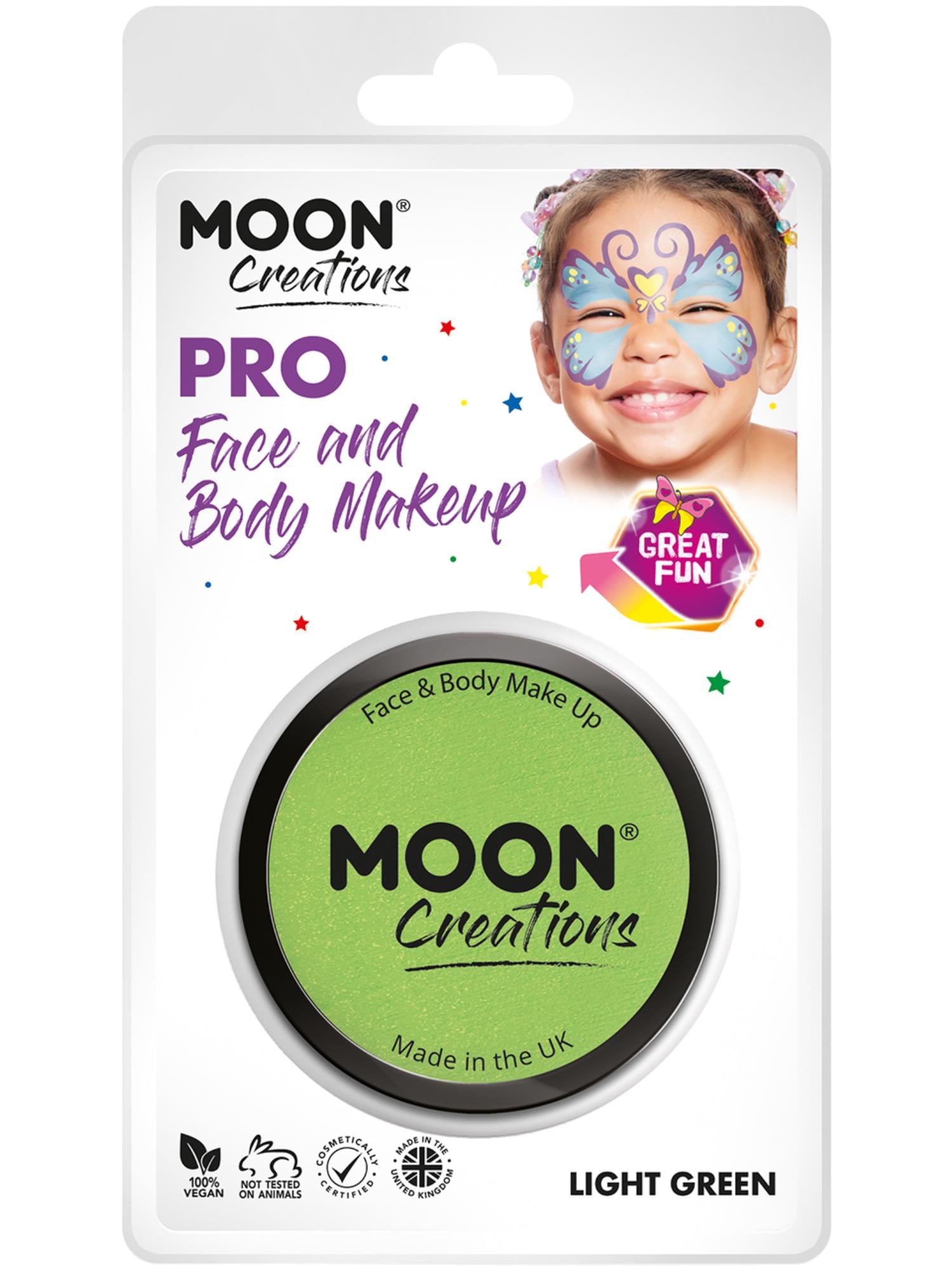 Smiffys Moon Creations ProFace Paint Cake Pot Light Green 36 g Gesichtsschminke