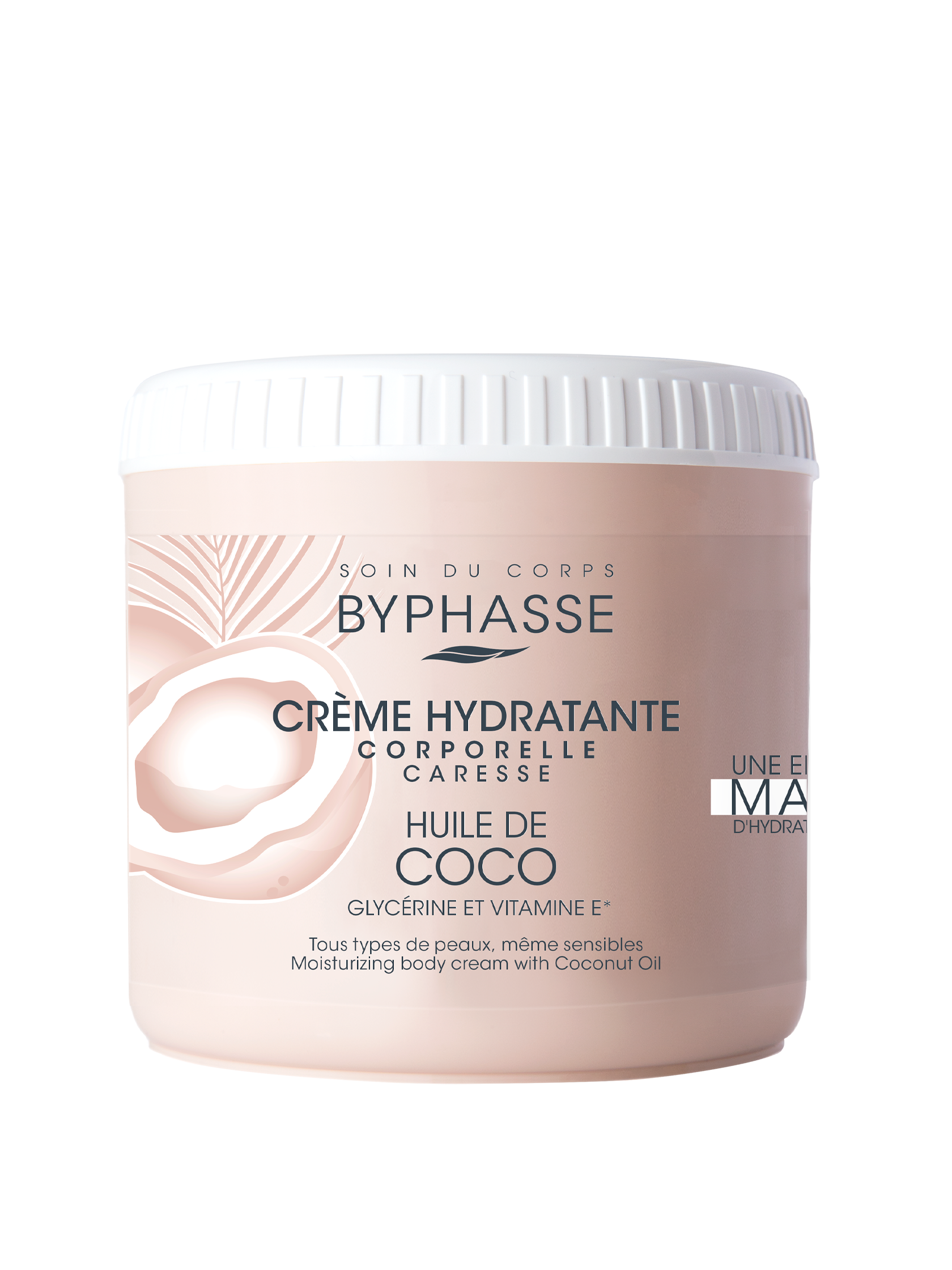 BYPHASSE BYPHASSE Körpercreme mit Kokosöl 500 ml Feuchtigkeitsspendende Pflege Kosmetik