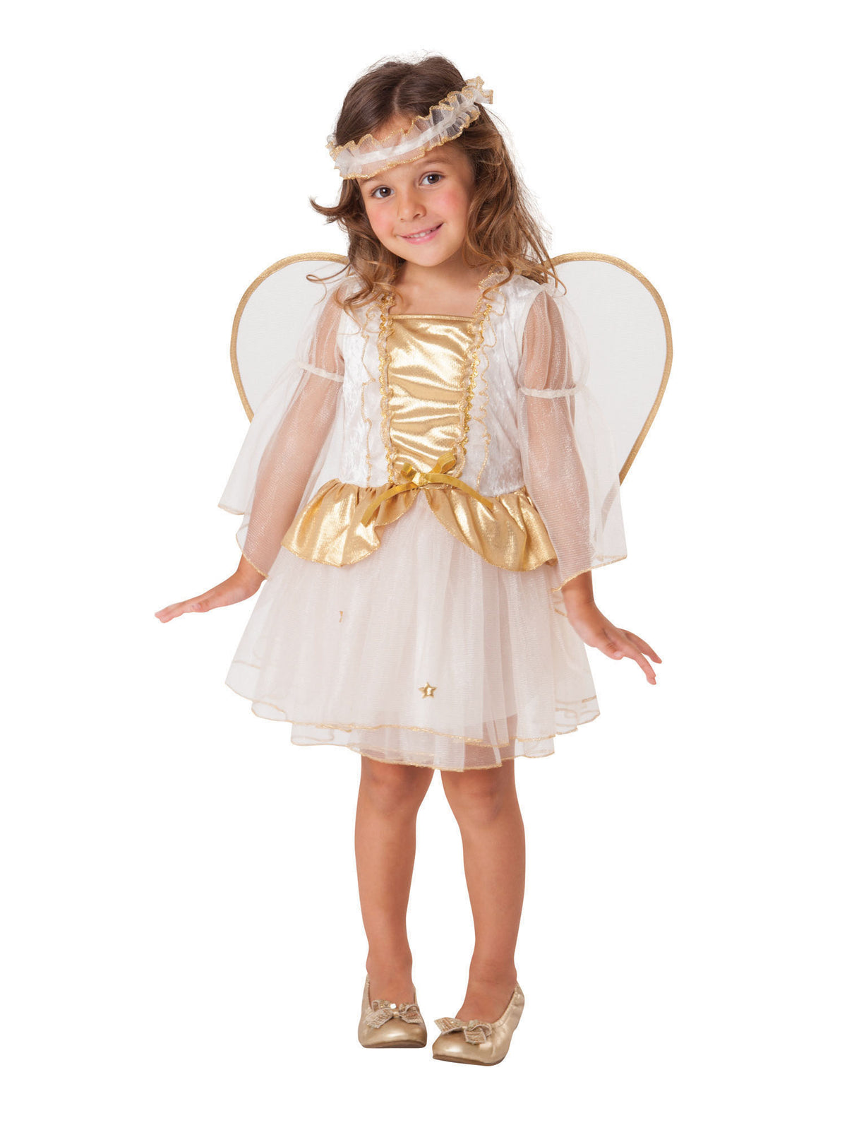 Rubies Angel Kinderkostüm für Kleinkinder mit Kleid Flügeln und Kopfschmuck