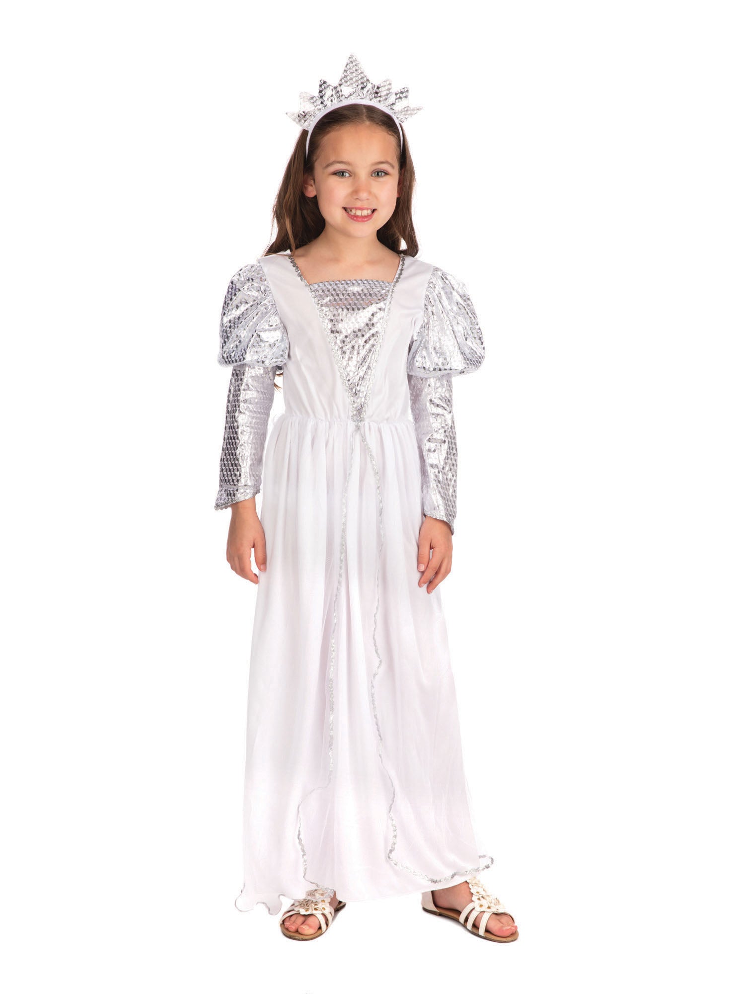 Rubies Princess Kinderkostüm für Mädchen mit Kleid und Headpiece – Detailansicht