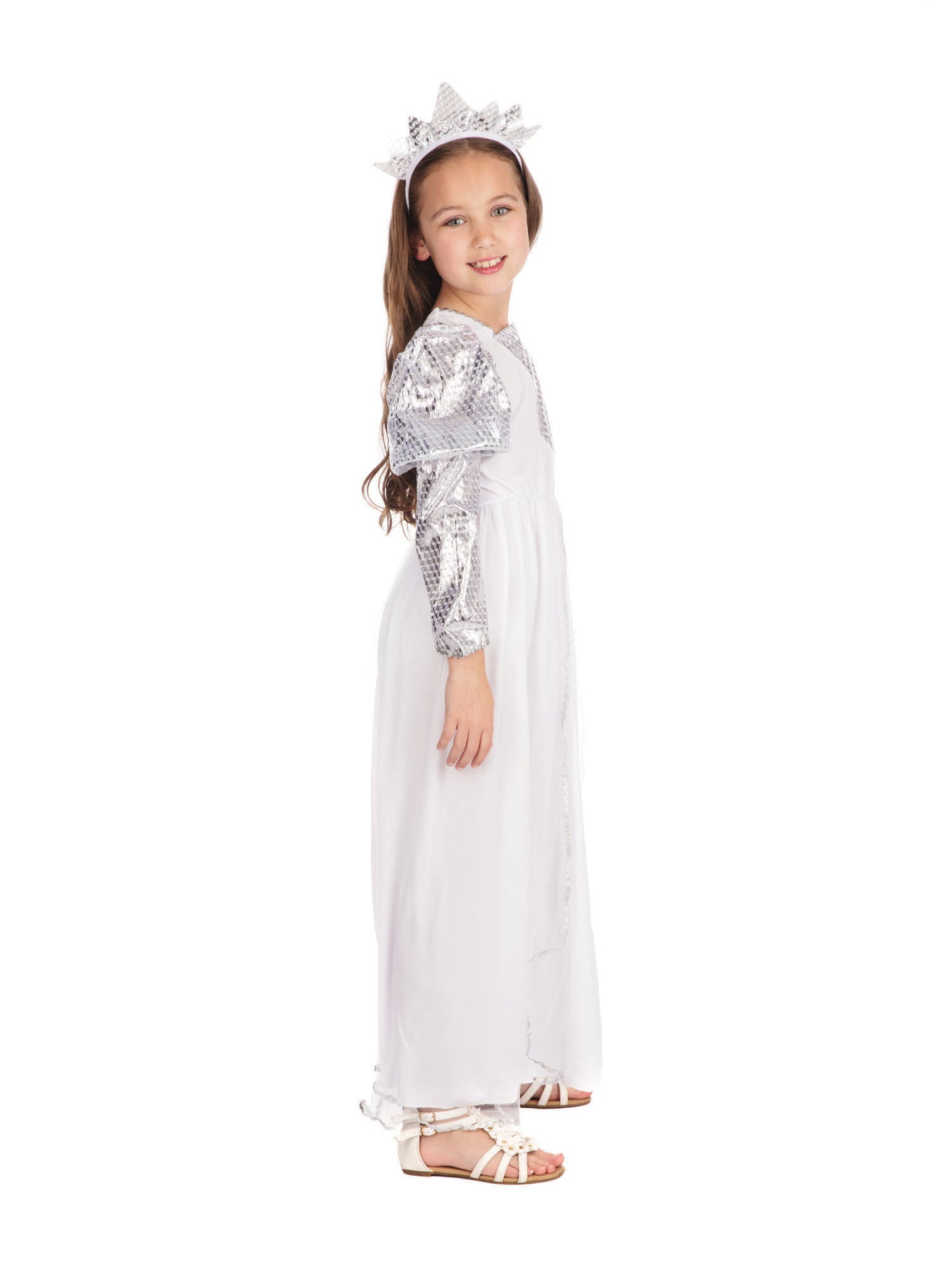 Rubies Princess Kinderkostüm für Mädchen mit Kleid und Headpiece – Rückansicht