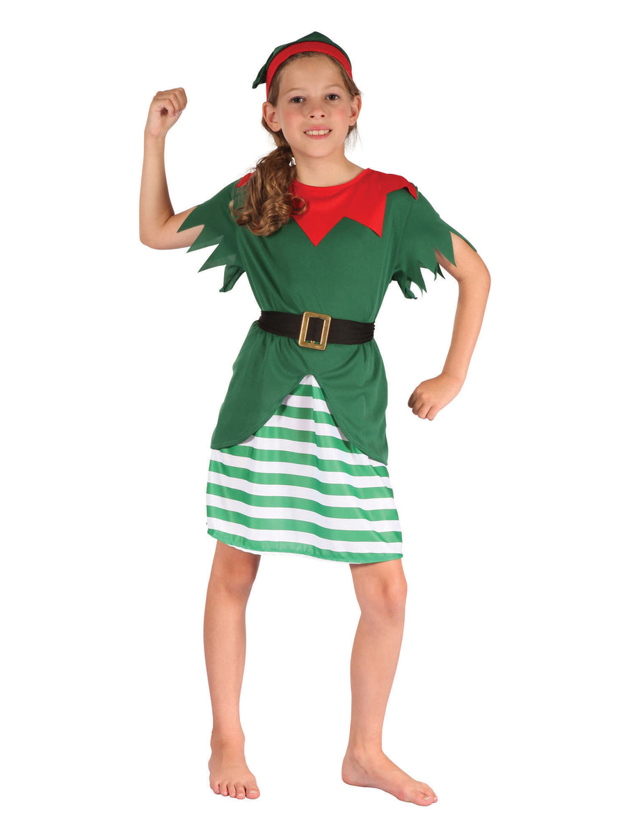Rubies Santa Helper Girl (S) Kinderkostüm für Mädchen