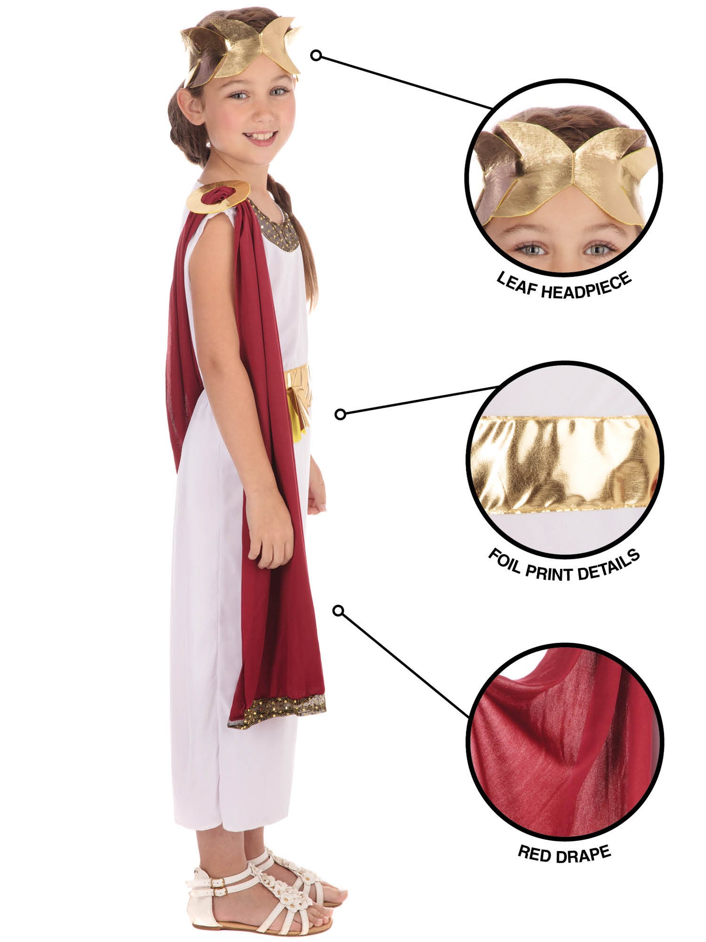 Rubies Rubies Goddess Kinderkostüm für Mädchen