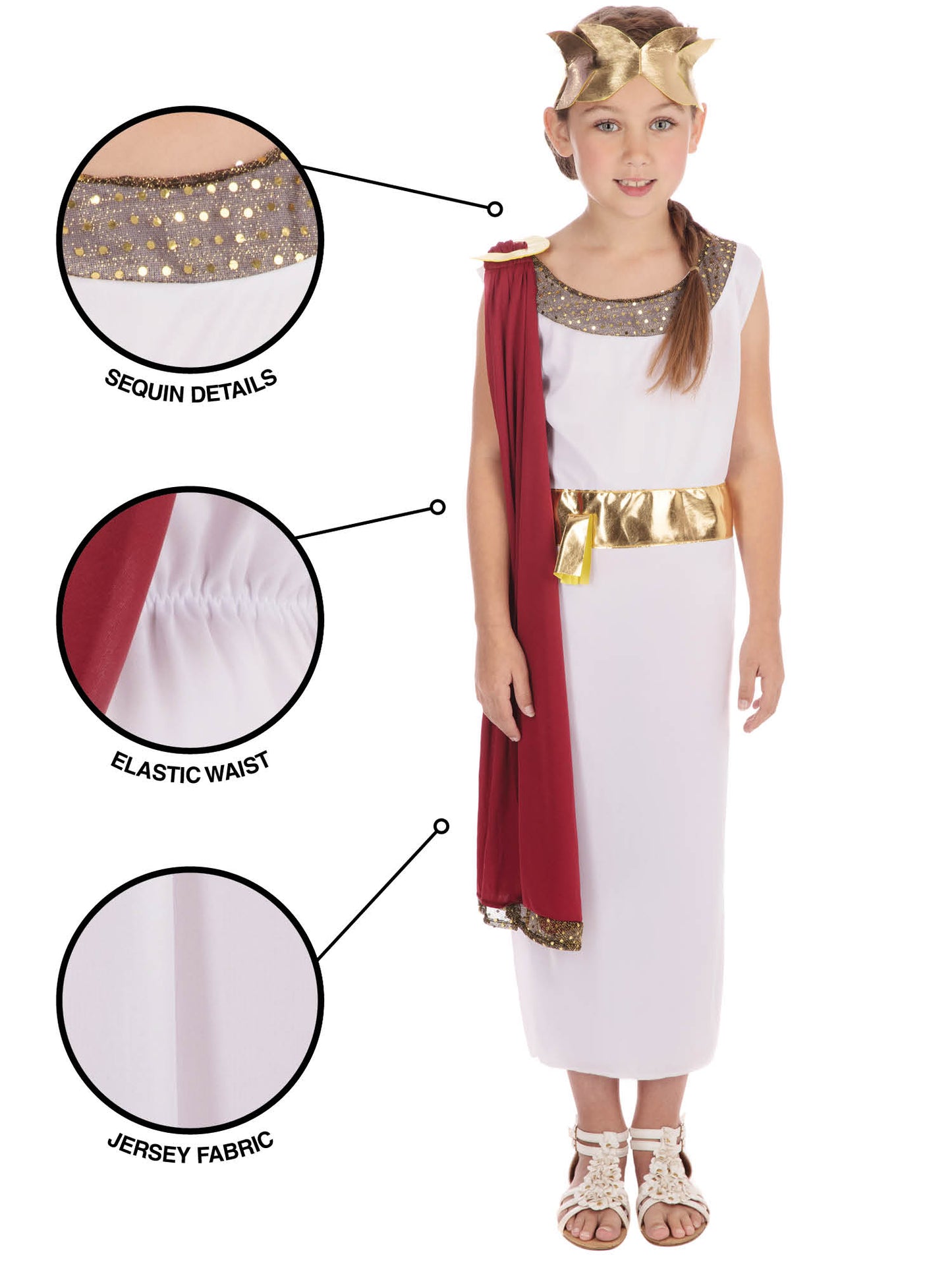 Rubies Rubies Goddess Kinderkostüm für Mädchen