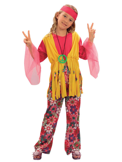 Rubies Rubies Hippie Girl Kinderkostüm für Mädchen