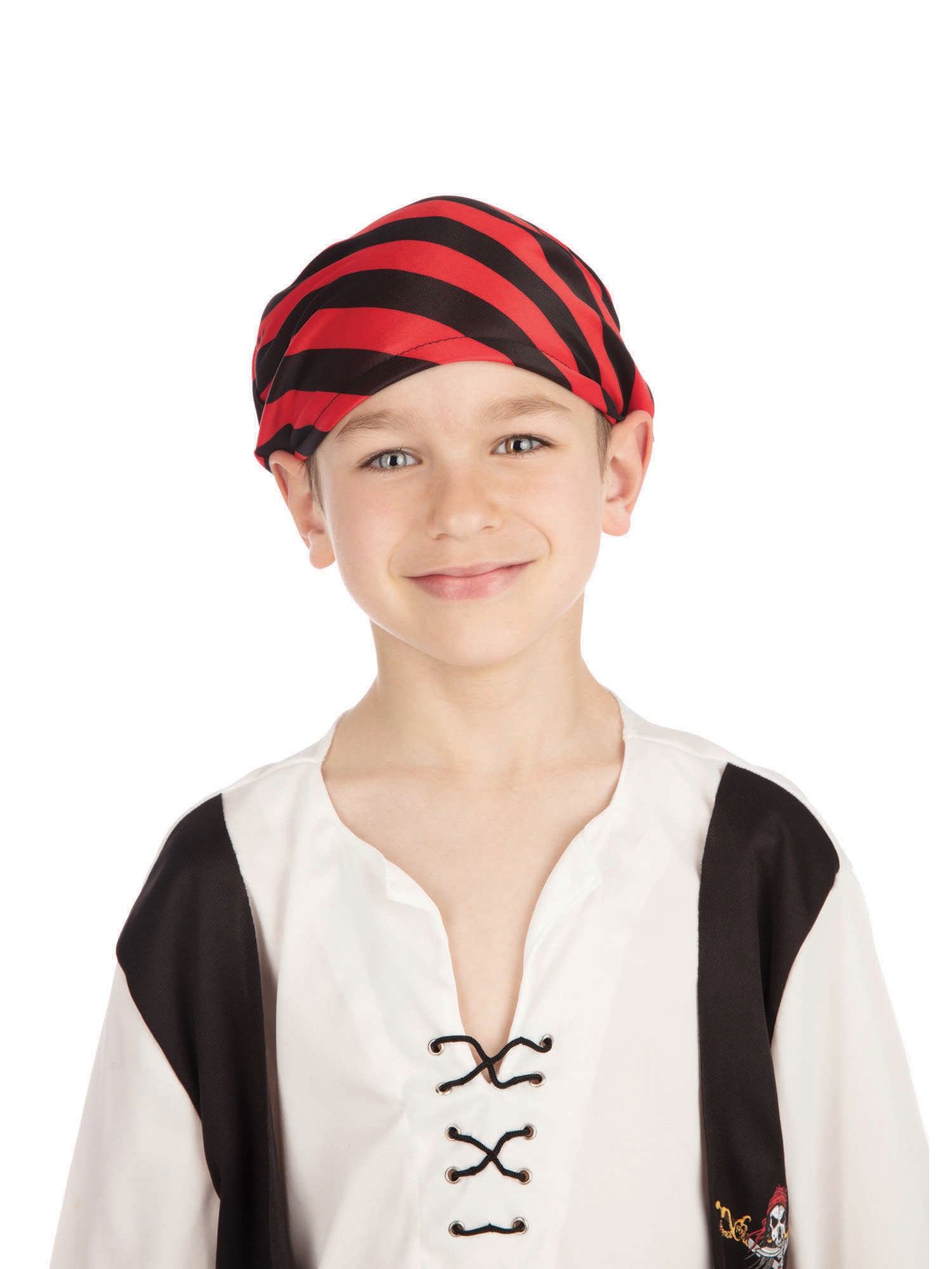 Rubies Pirate Boy Jim Kinderkostüm für Jungen – Piratenkostüm mit Hemd, Weste, Hose, Bandana und Gürtel – Produktansicht