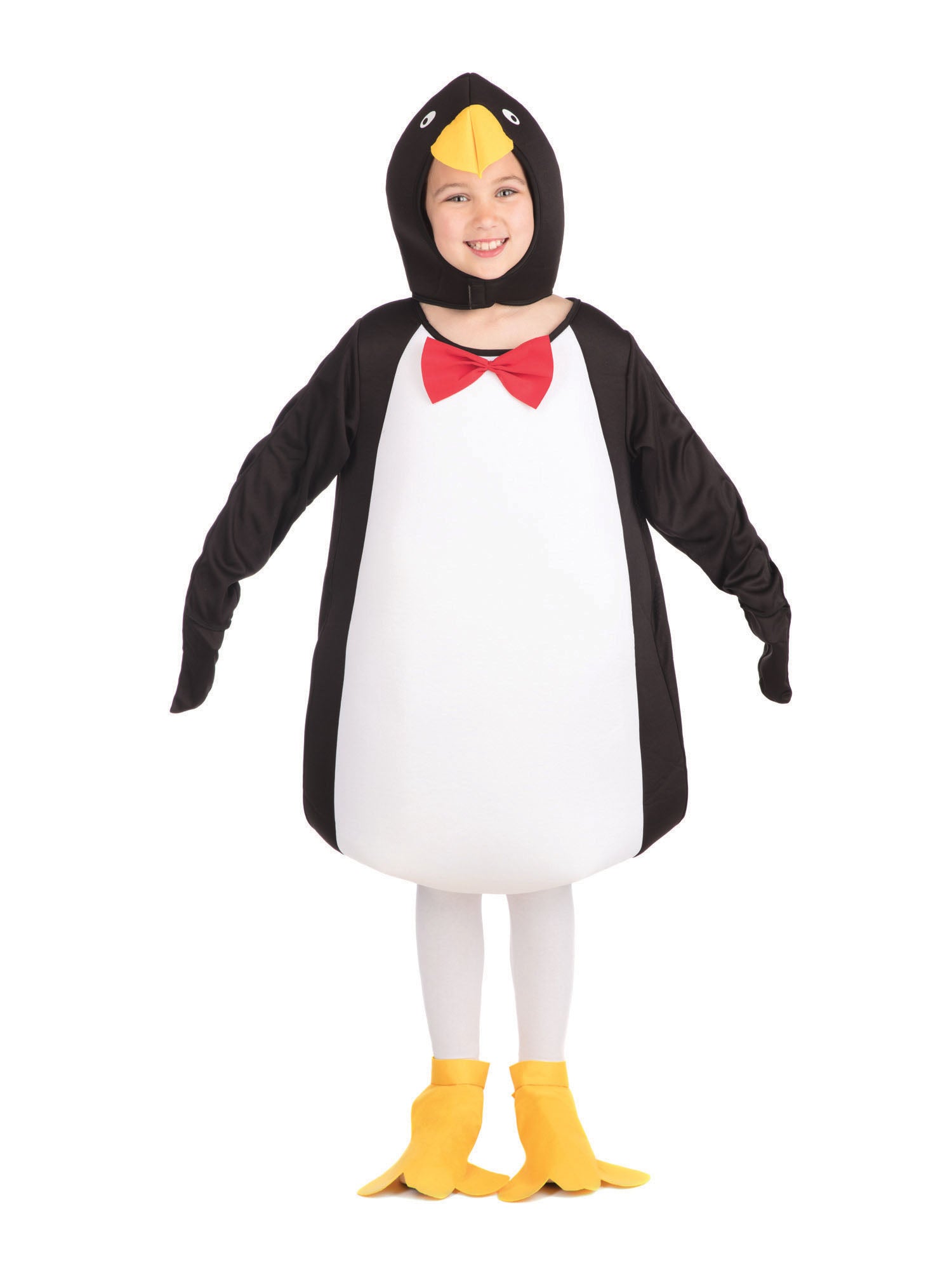 Rubies Pinguin Kinderkostüm mit Overall und Kopf- und Fussüberzügen – Seitenansicht