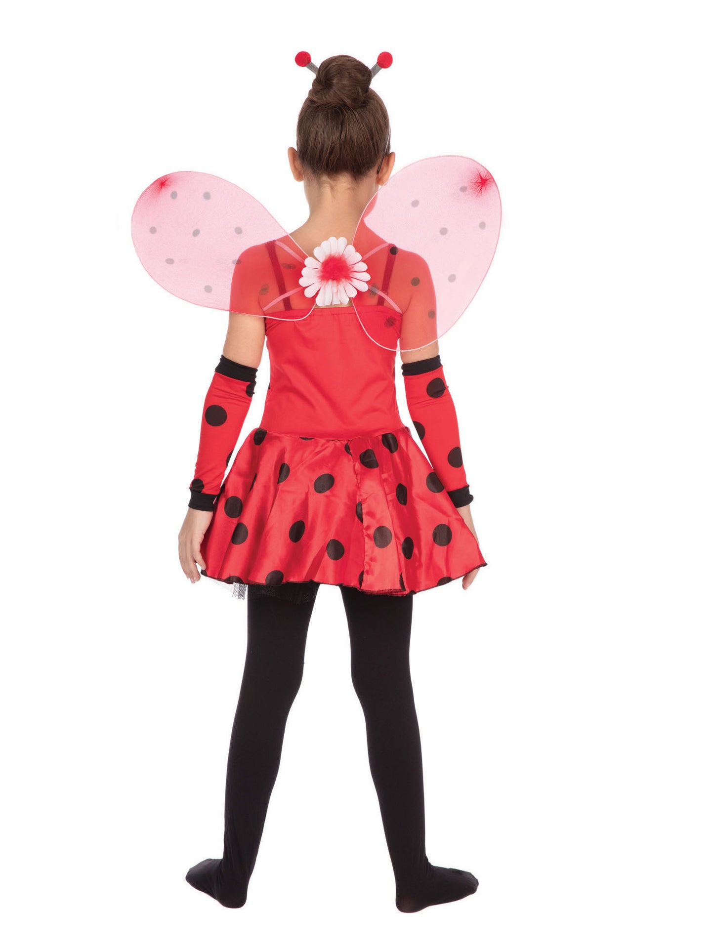Rubies Ladybug Kinderkostüm für Mädchen mit Kleid, Wings, Headpiece und Sleeves – Produktansicht