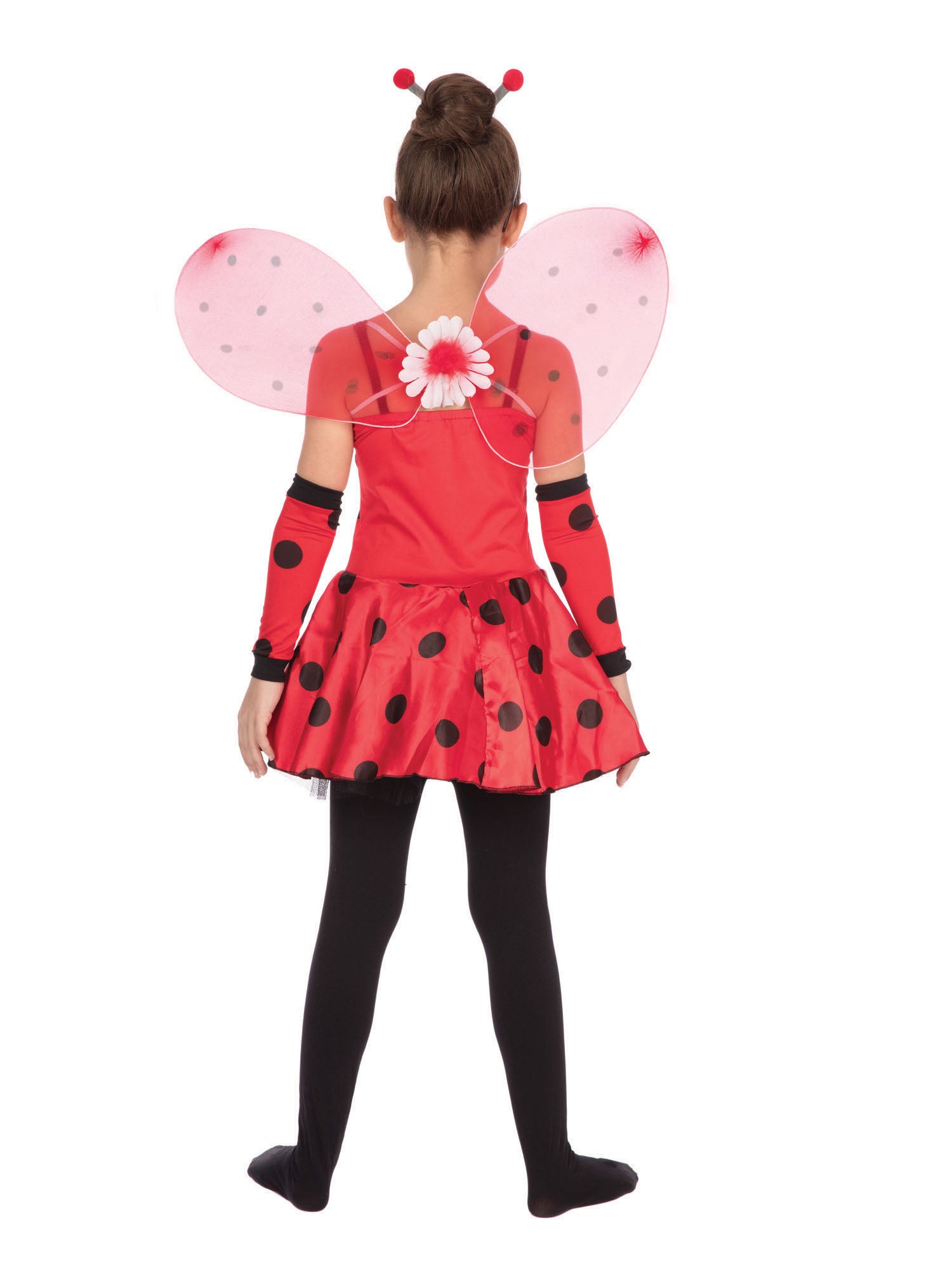 Rubies Ladybug Kinderkostüm für Mädchen mit Kleid, Wings, Headpiece und Sleeves – Produktansicht