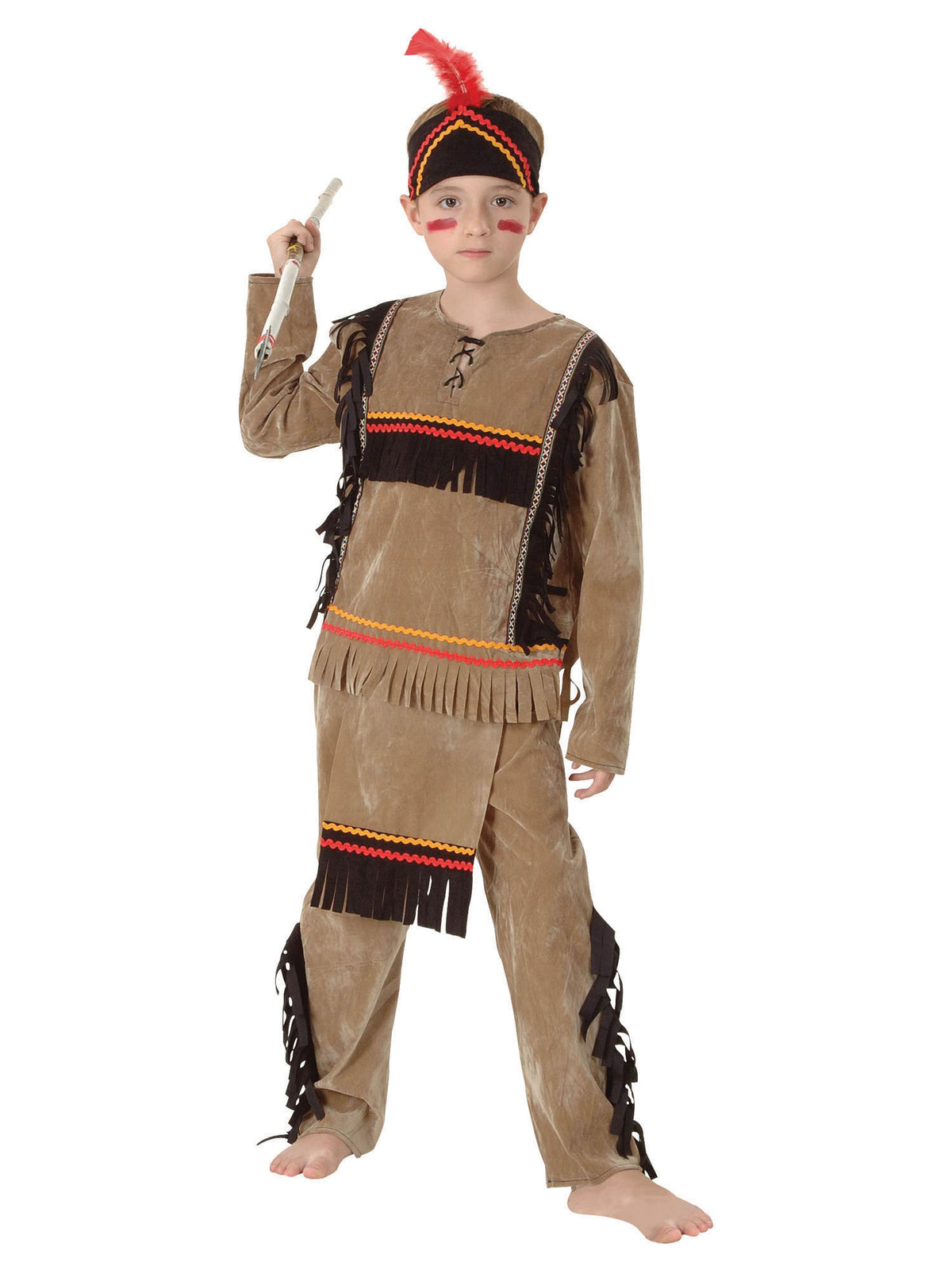 Rubies Indian Boy Deluxe (S) Kinderkostüm für Jungen