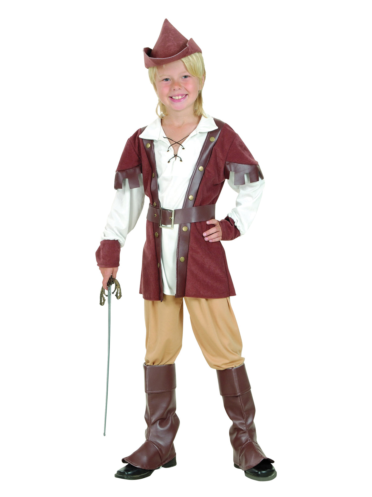 Rubies Generic Robin Hood Boy Deluxe Kinderkostüm für Jungen