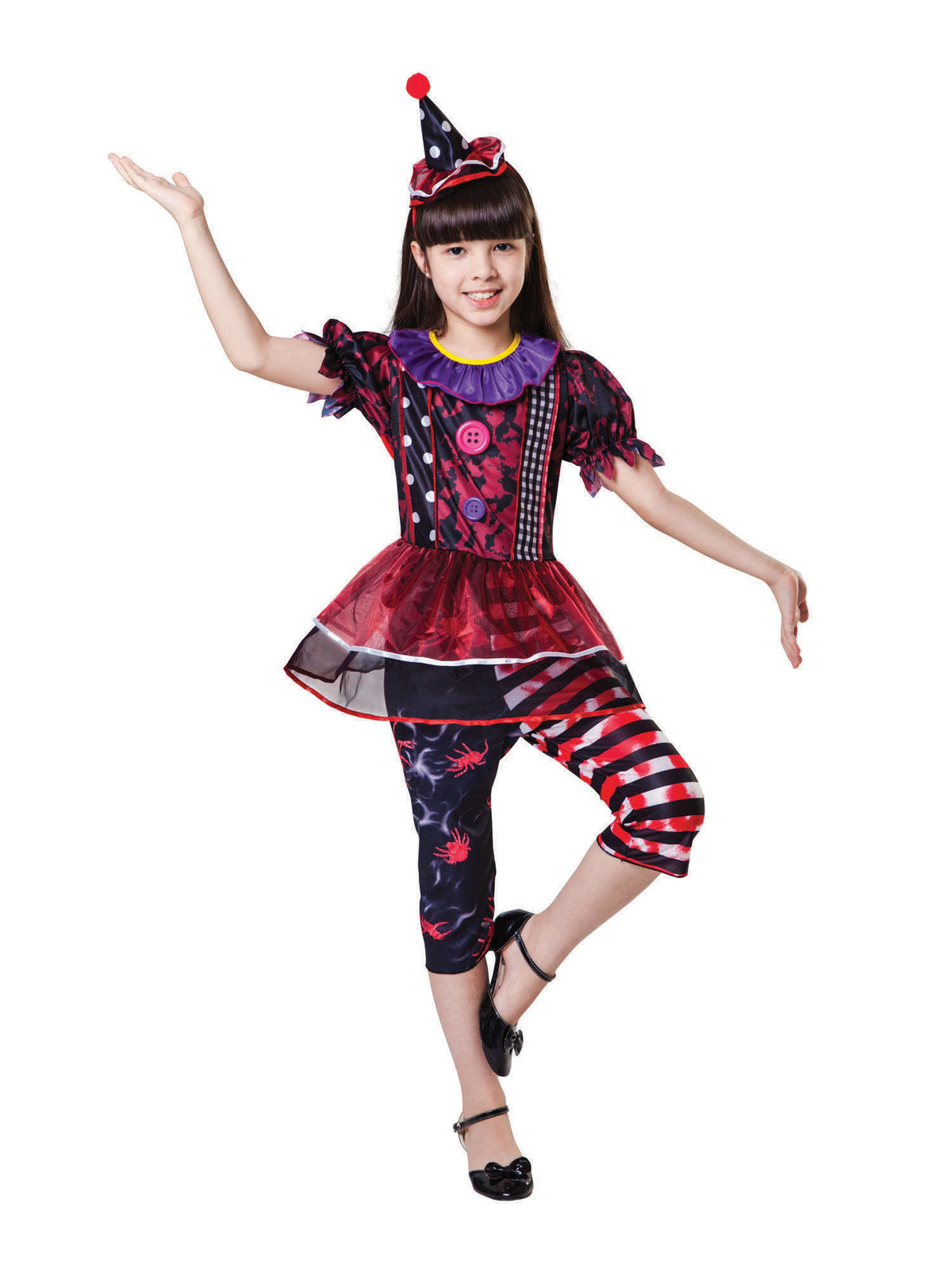 Rubies Halloween Clown Girl (L) Kinderkostüm für Mädchen