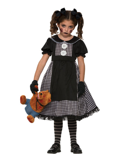 Rubies Rubies Dark Rag Doll Kinderkostüm für Mädchen