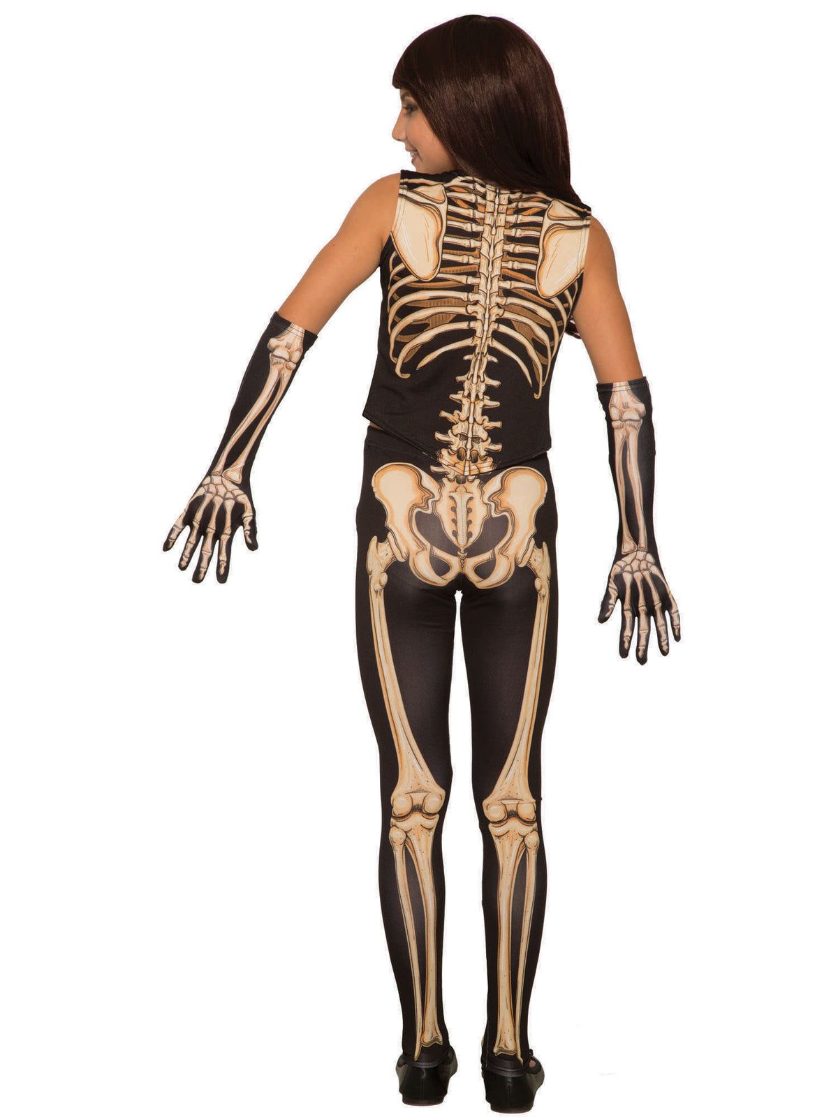 Pretty Bones Skeleton Kinderkostüm für Mädchen von Rubies – Detailansicht