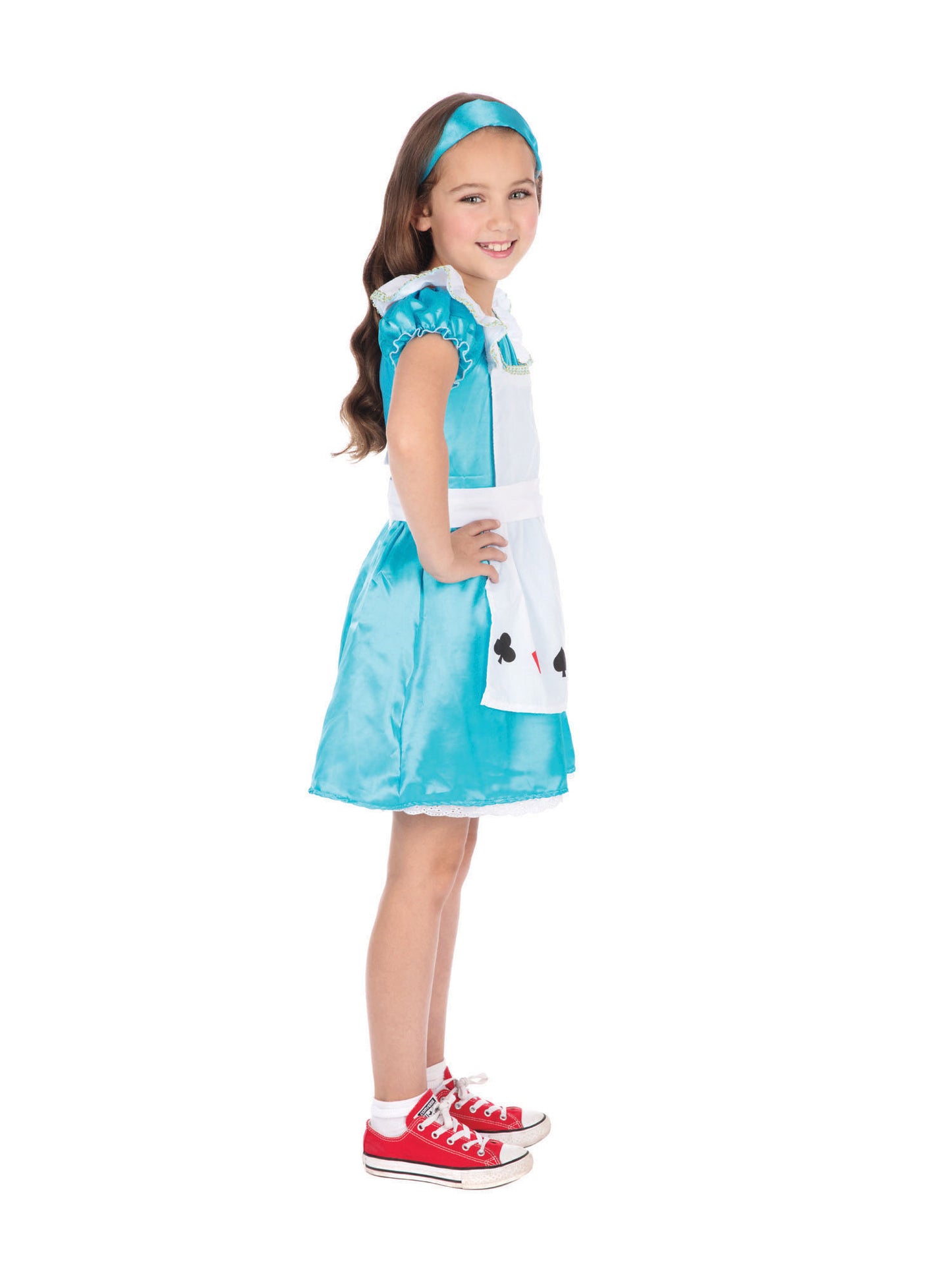 Rubies Alice Kinderkostüm für Mädchen mit Kleid Schürze und Stirnband – Detailansicht