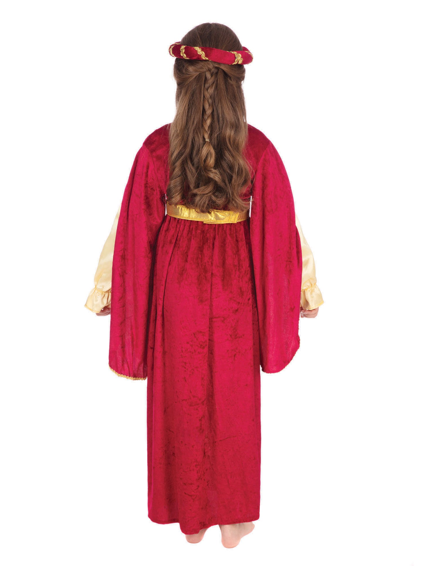 Rubies Regal Princess Kinderkostüm für Mädchen mit Kleid, Headpiece und Gürtel – Produktansicht