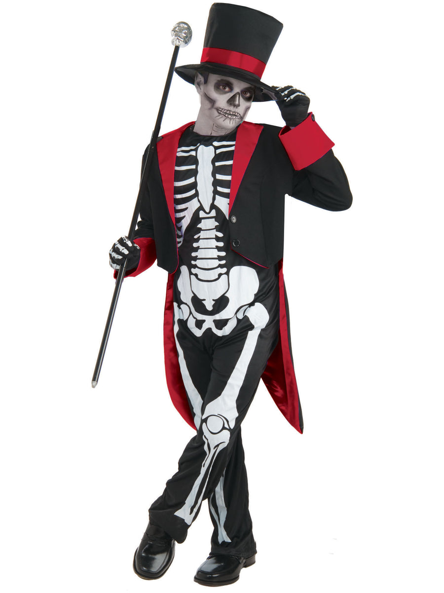 Rubies Mr Bone Jangles Kinderkostüm für Jungen mit Overall, Jacke und Hut