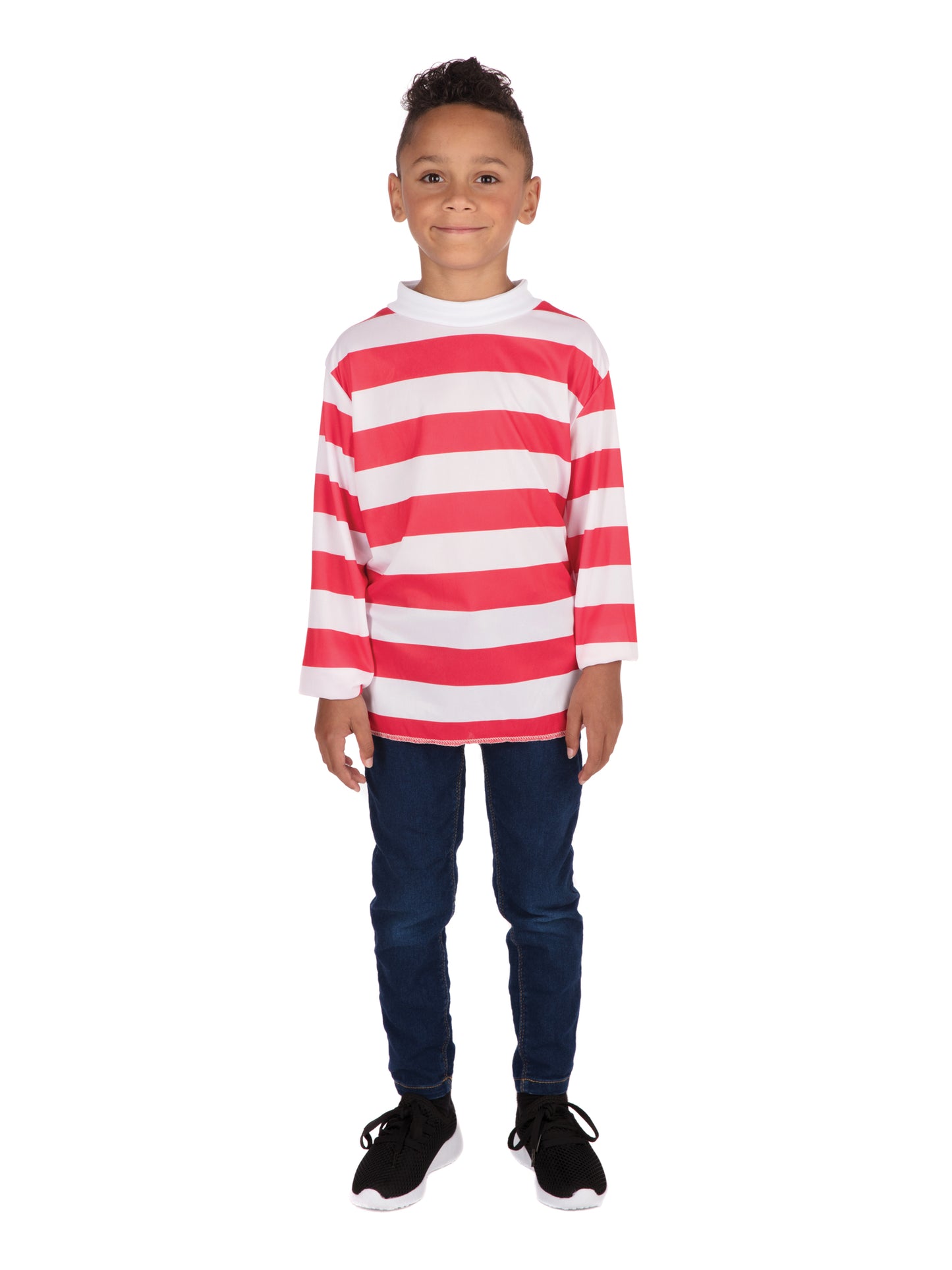 Rubies Striped Top Kinderkostüm für Jungen gestreiftes Top – Detailansicht