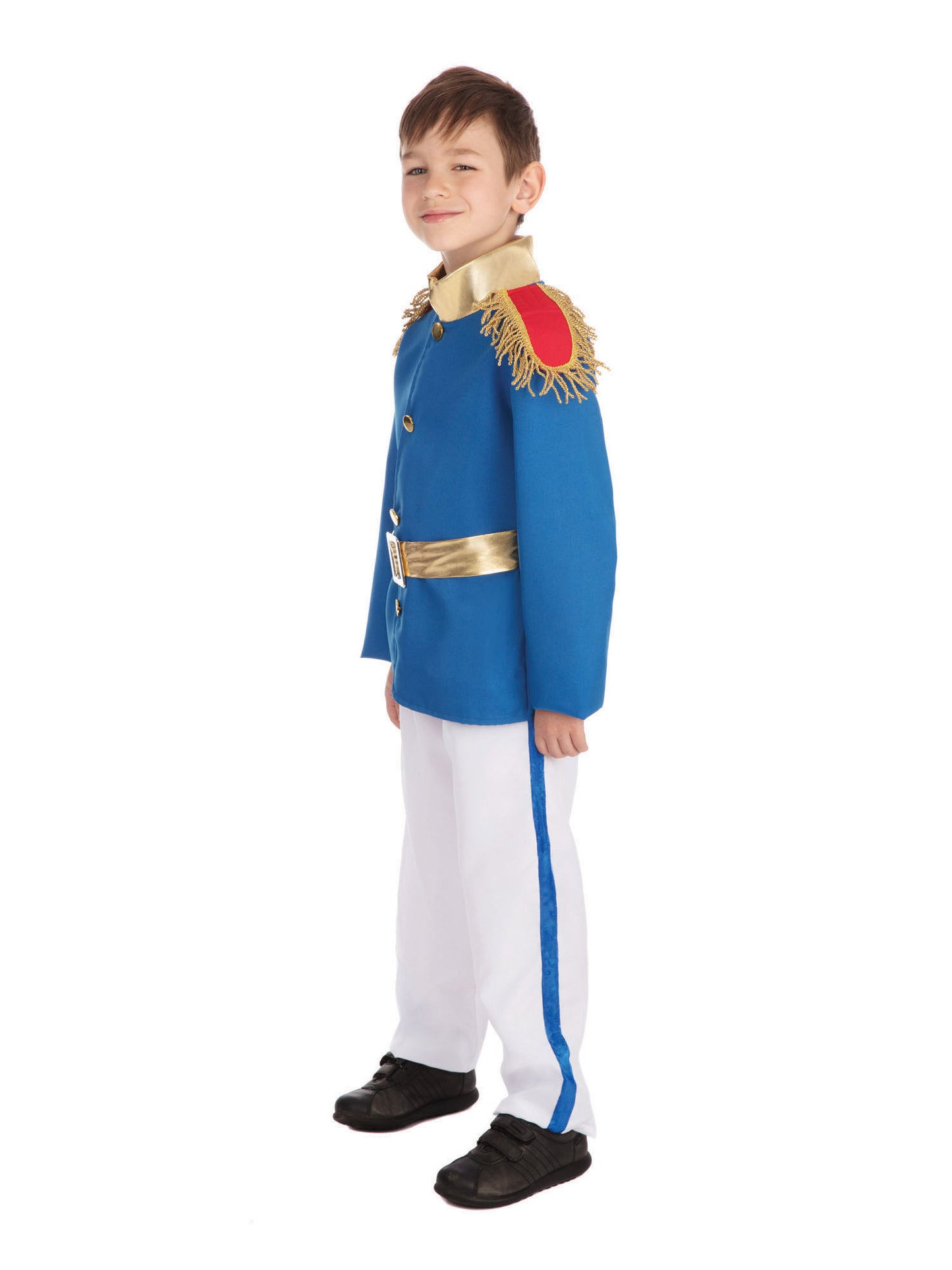 Rubies Kinderkostüm Prinz für Jungen mit Jacke, Hose und Gürtel – Seitenansicht