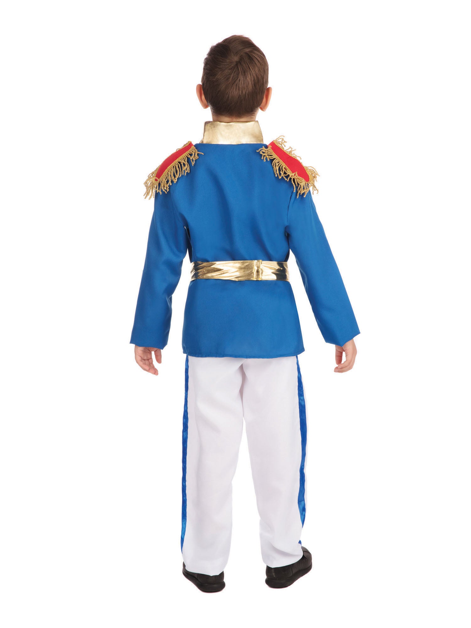 Rubies Kinderkostüm Prinz für Jungen mit Jacke, Hose und Gürtel – Rückansicht