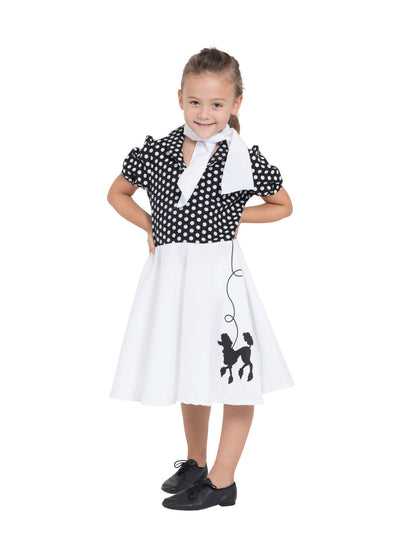 Rubies Poodle Dress Black/White Kinderkostüm für Mädchen