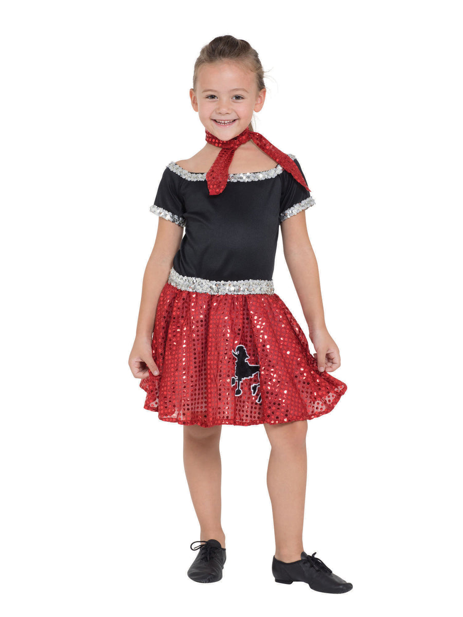 Rubies Rock 'N' Roll Sequin Dress Kinderkostüm für Mädchen – Produktansicht