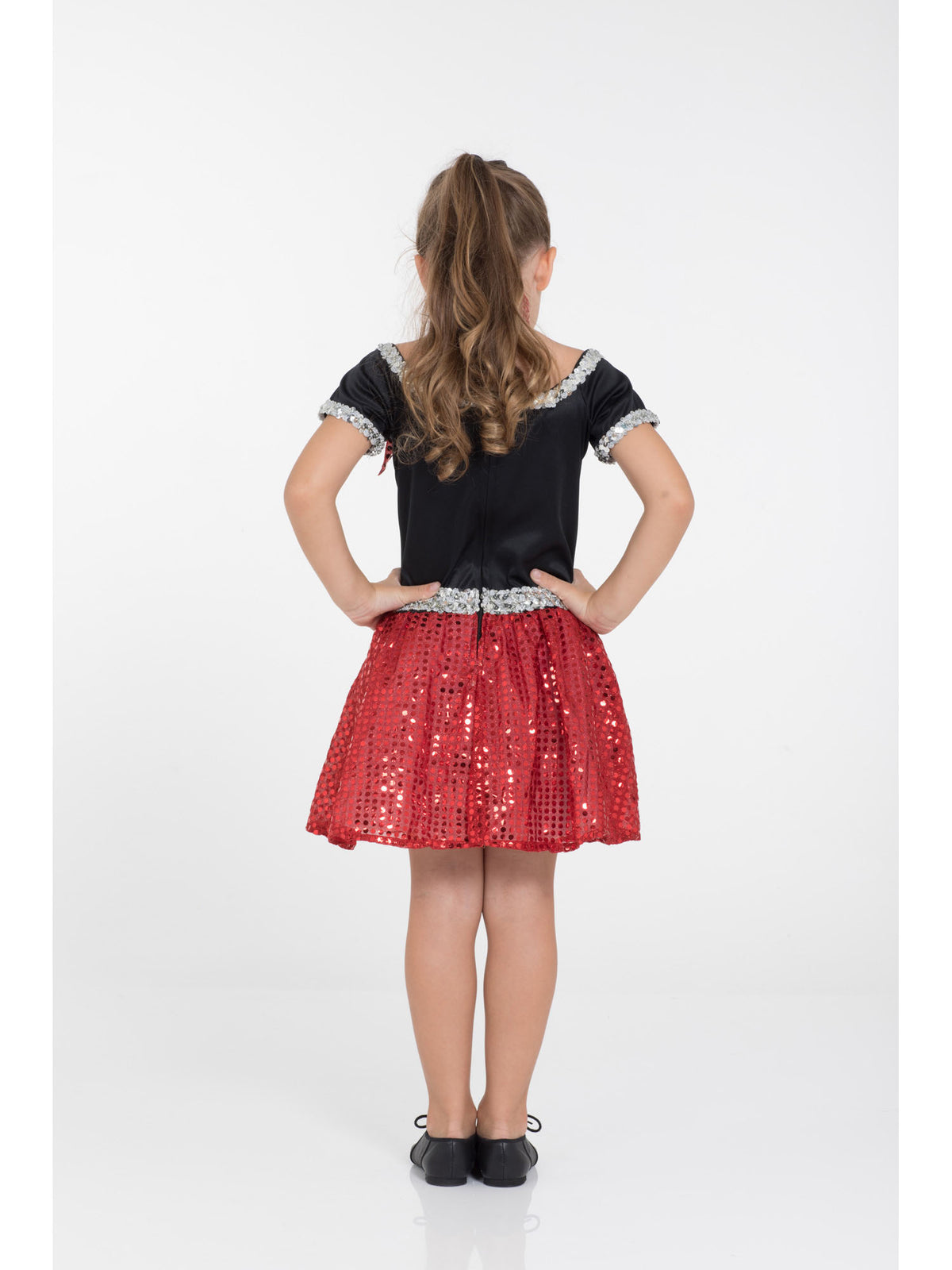 Rubies Rock 'N' Roll Sequin Dress Kinderkostüm für Mädchen – Seitenansicht