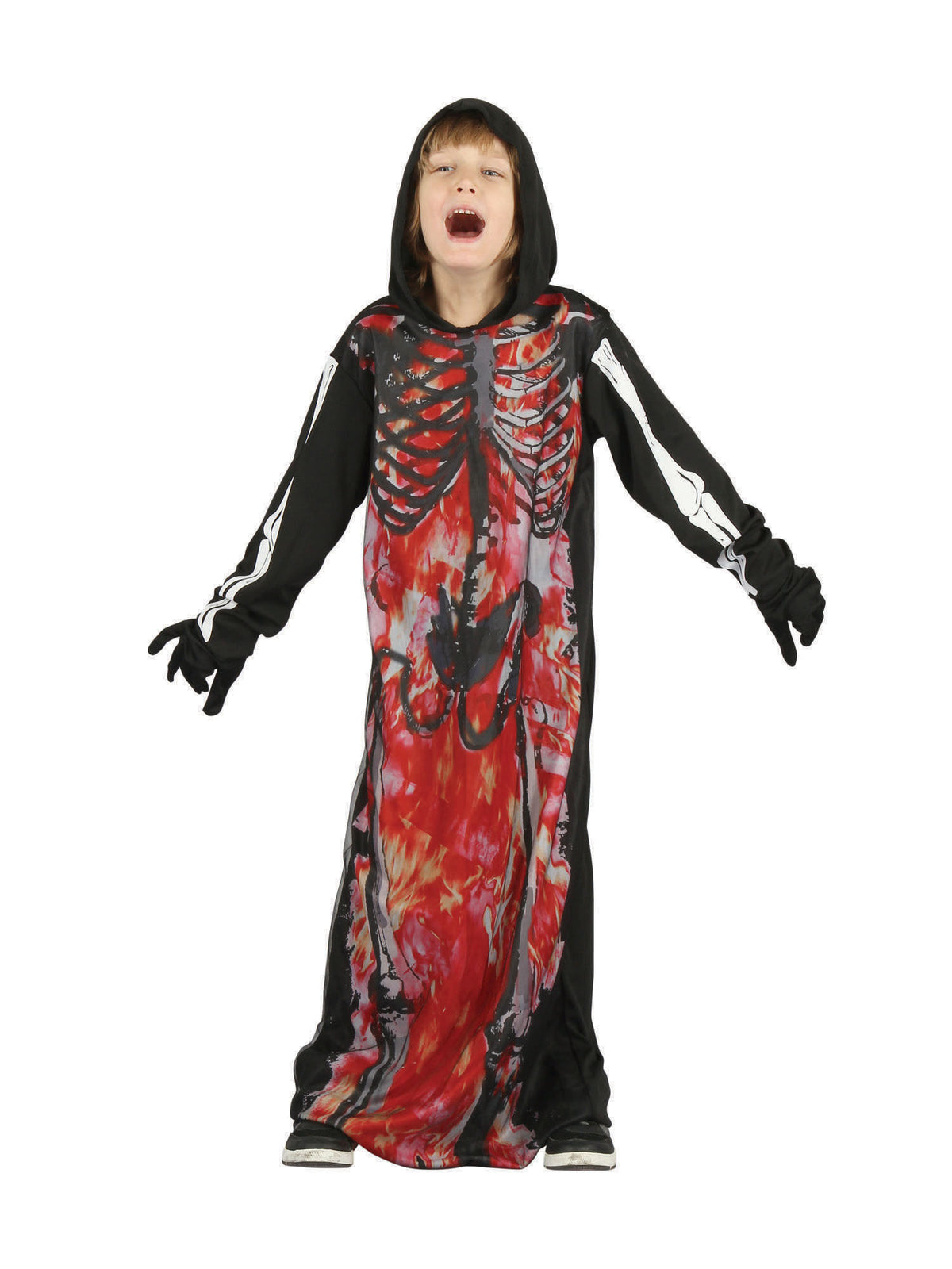Rubies Skeleton Demon Hooded Kinderkostüm für Jungen