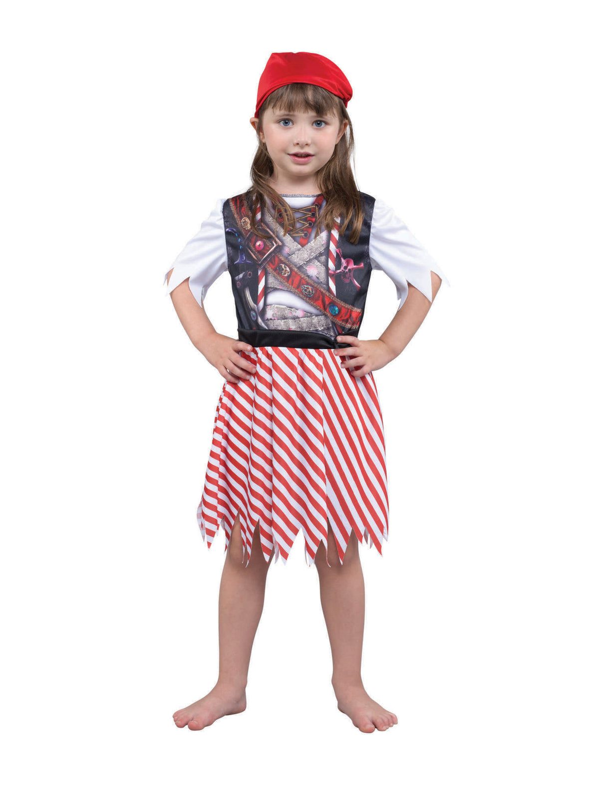 Rubies Rubies Pirate Girl Sublimation Print Kinderkostüm für Mädchen