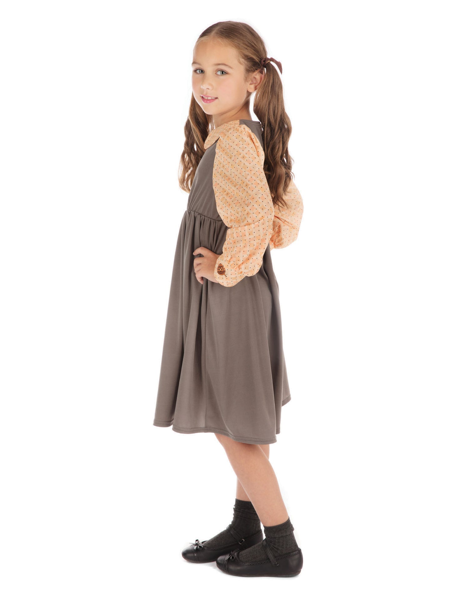 Rubies Victorian Schoolgirl Kinderkostüm für Mädchen – Kleid – Detailansicht