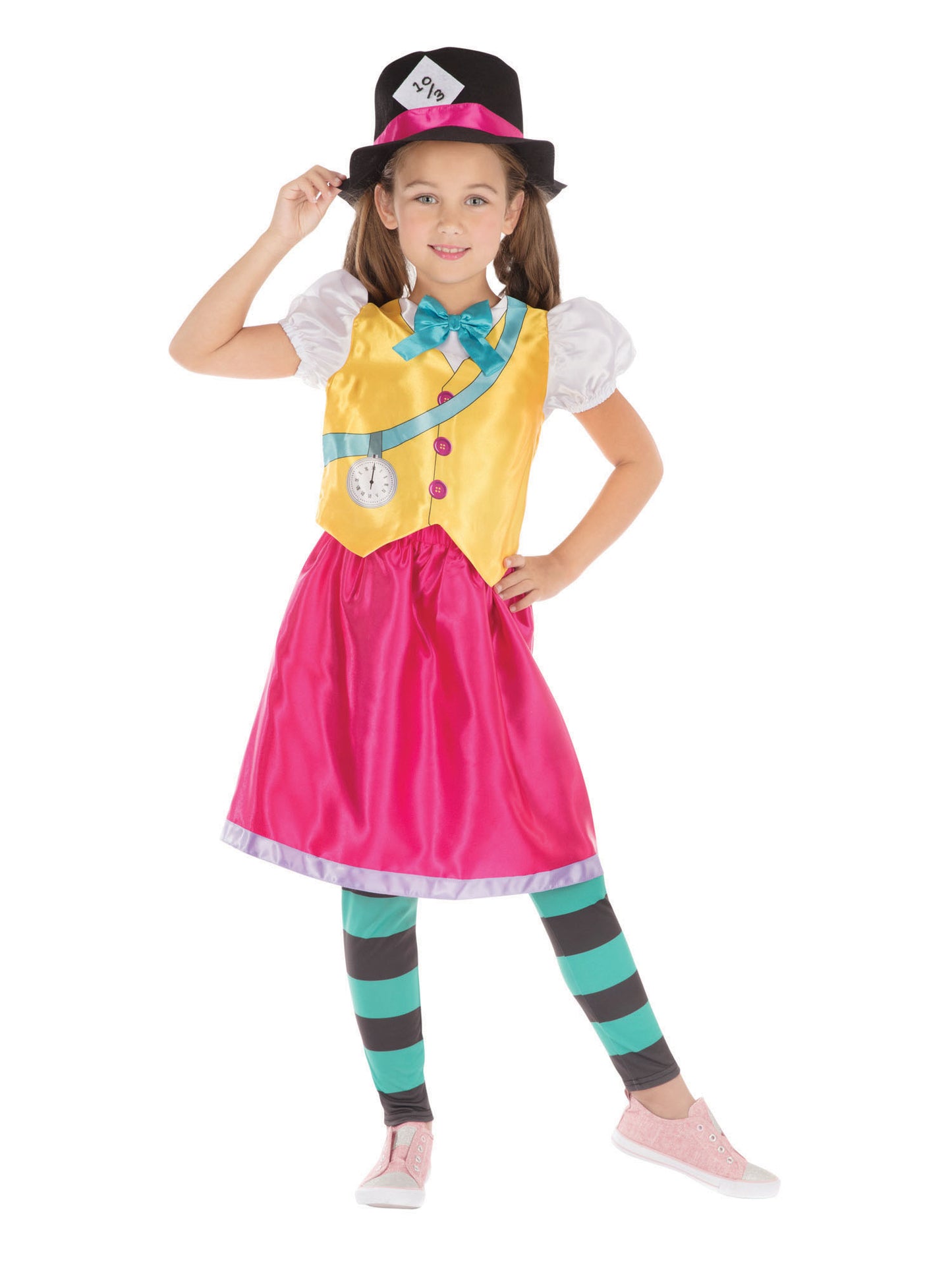 Rubies Mad Hatter Girl Kinderkostüm für Mädchen – Rückansicht
