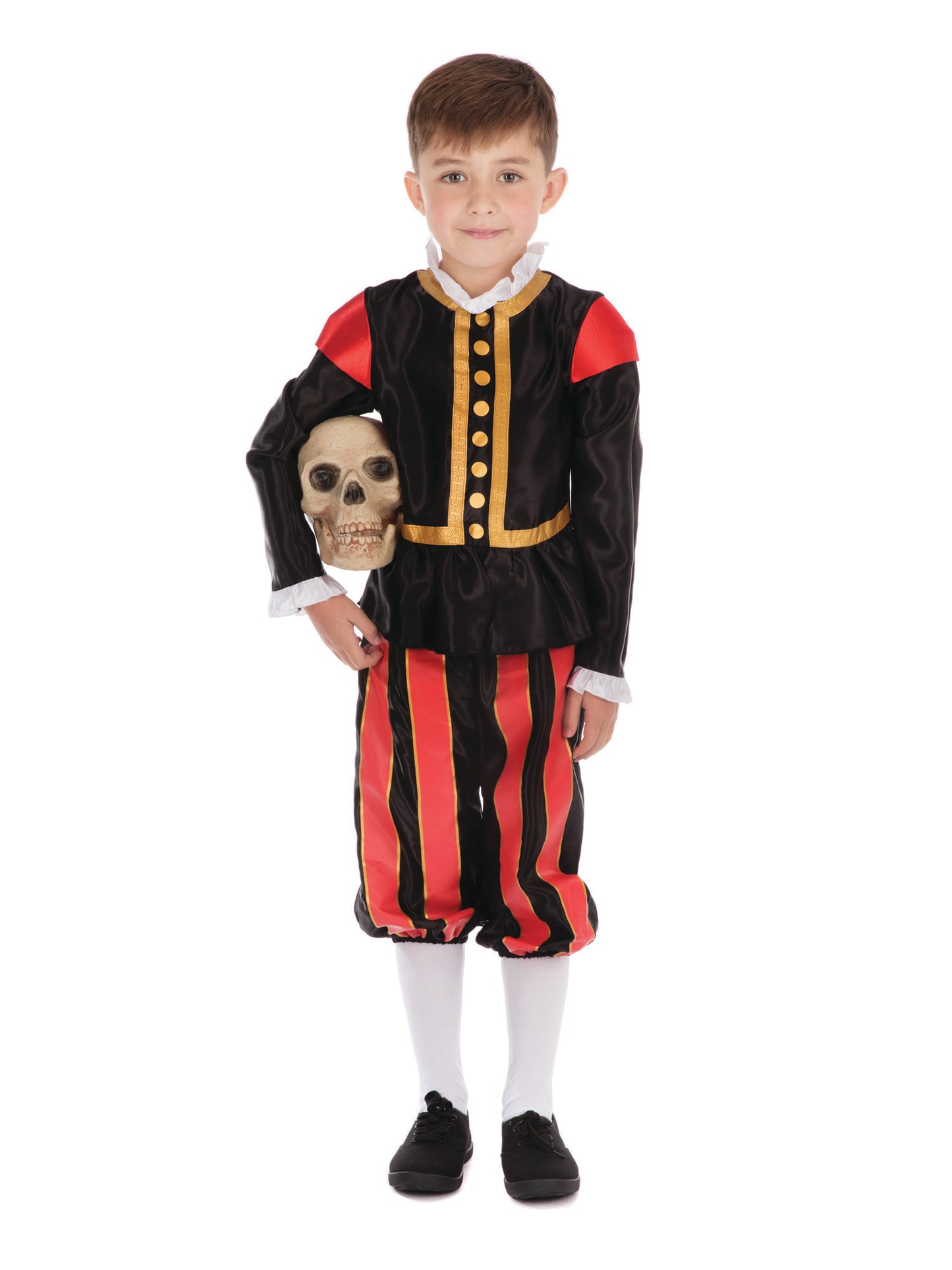 William Shakespeare Kinderkostüm für Jungen von Rubies – Rückansicht