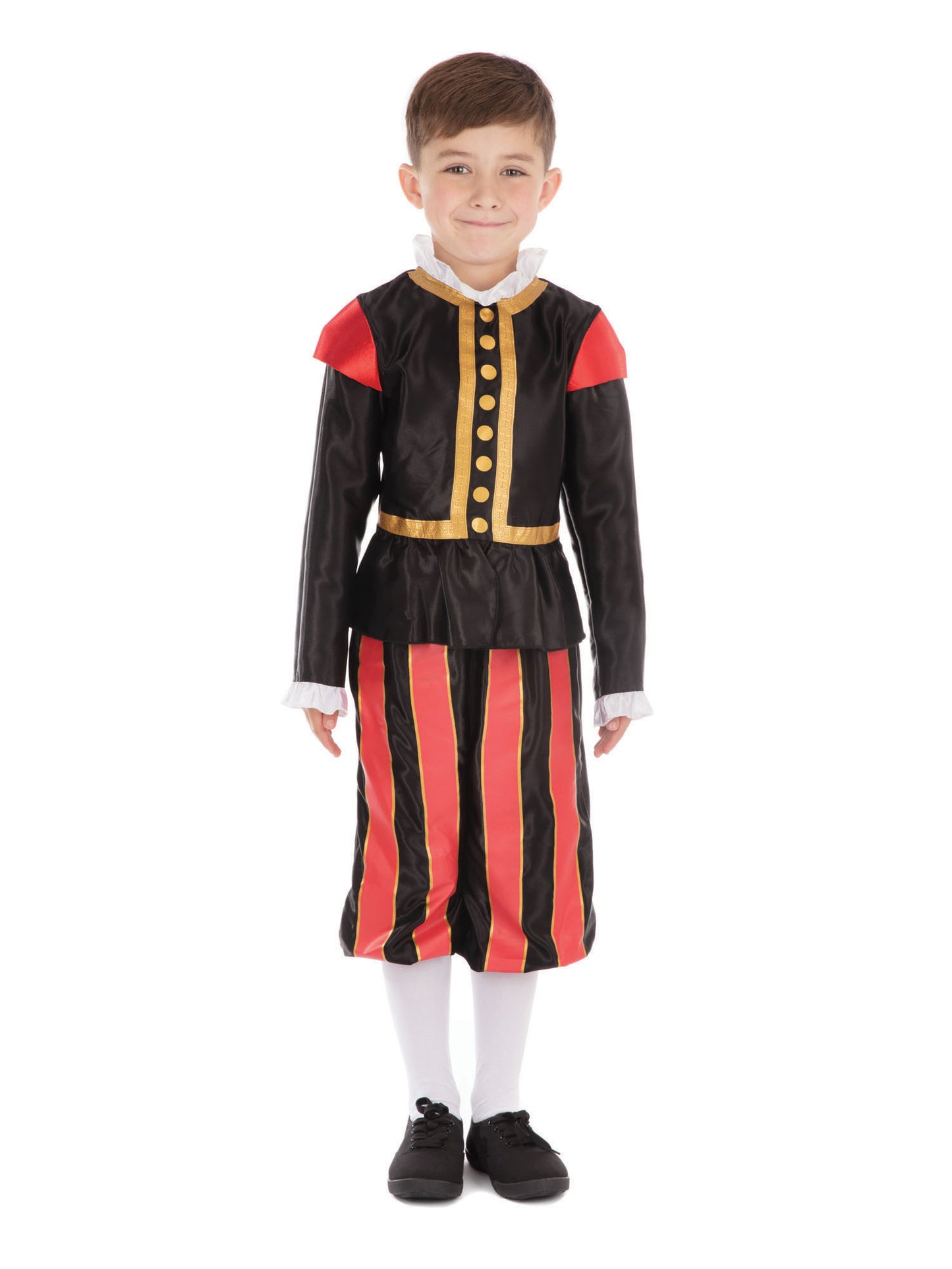 Rubies William-Shakespeare-Kinderkostüm für Jungen mit Top und Hose – Rückansicht
