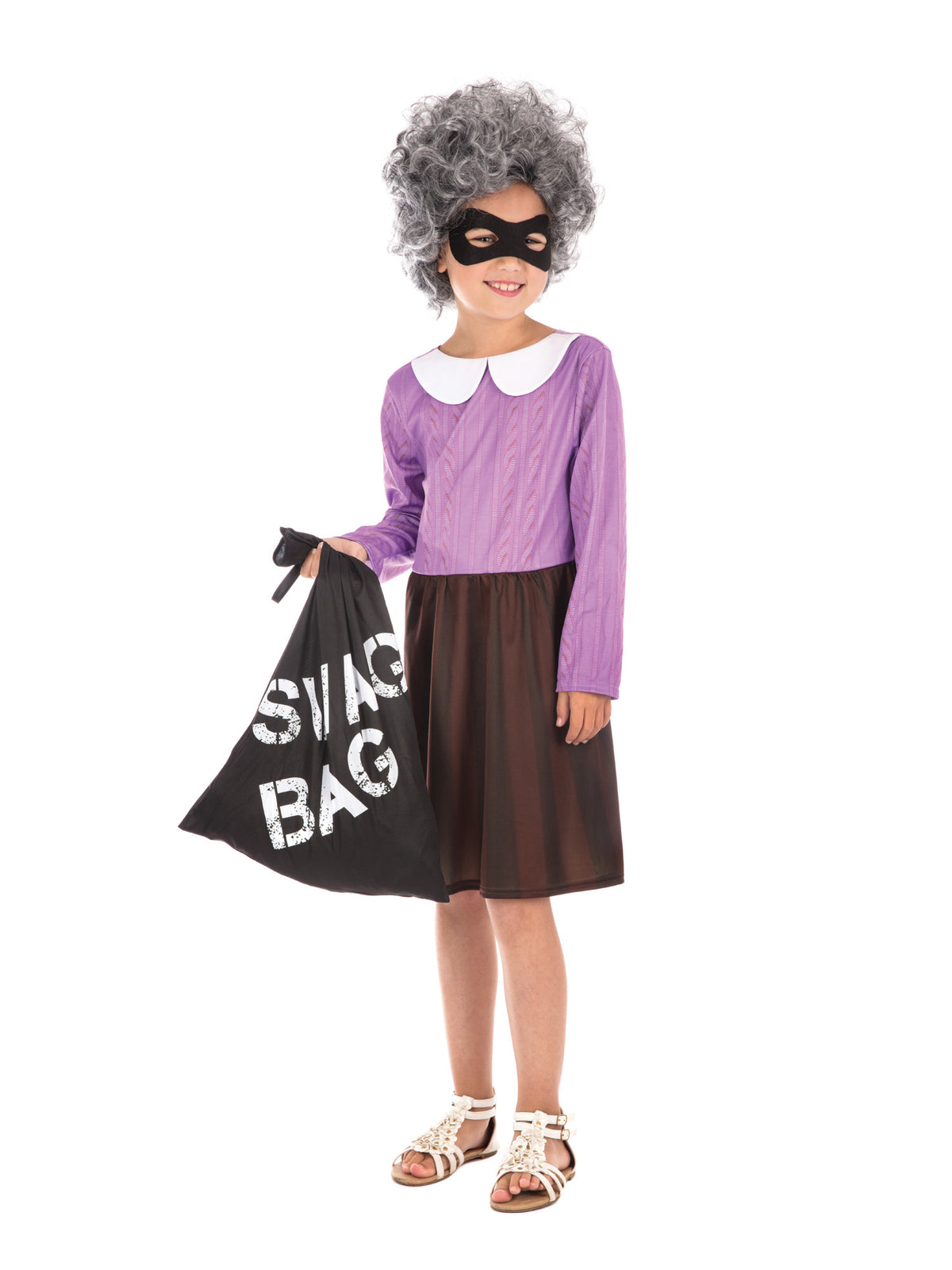 Rubies Burglar Granny (M) Kinderkostüm für Mädchen