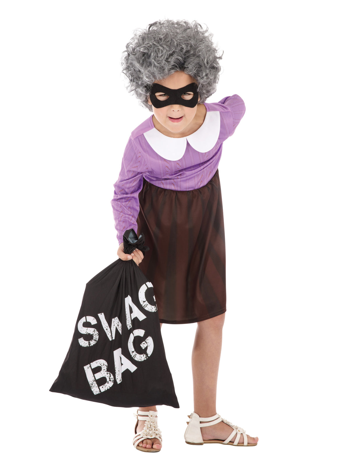 Rubies Burglar Granny (M) Kinderkostüm für Mädchen