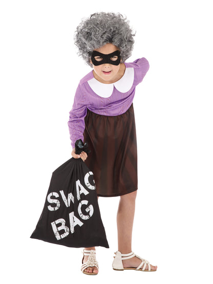 Rubies Burglar Granny (M) Kinderkostüm für Mädchen