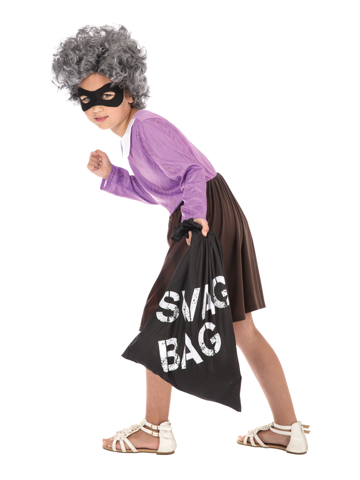 Rubies Burglar Granny (M) Kinderkostüm für Mädchen