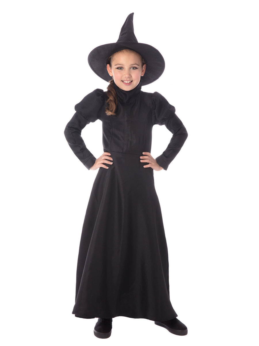Rubies Wickedest Witch Kinderkostüm für Mädchen mit Kleid Unterrock und Hut – Produktansicht