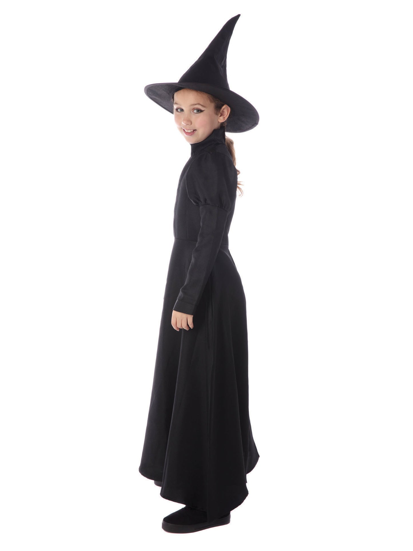 Rubies Wickedest Witch Kinderkostüm für Mädchen mit Kleid Unterrock und Hut – Detailansicht