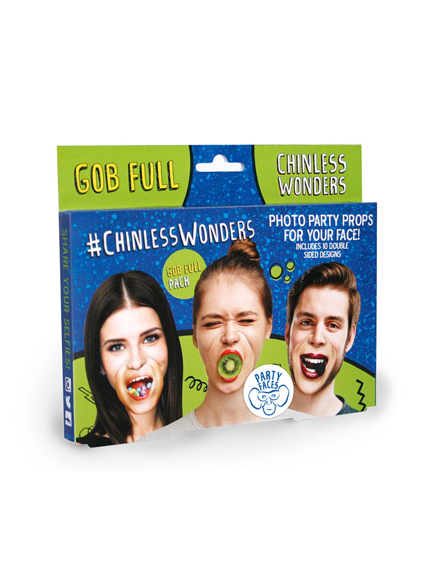 Rubies Gob Full Chinless Wonders Cardboard Maske – Detailansicht