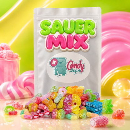 Candyshop.ch Sauer Mix Sweet Bag Fruchtgummi 1 kg – Produktansicht