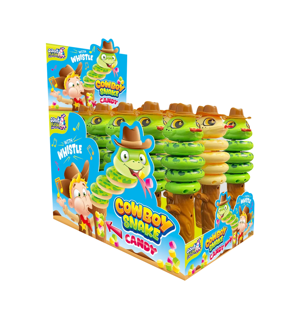 Sweet Flash Cowboy Snake Candy mit Pfeife