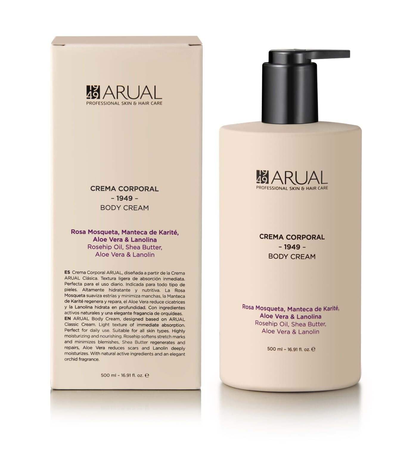 ARUAL ARUAL Crema Corporal Para La Piel Körpercreme 500 ml Kosmetik