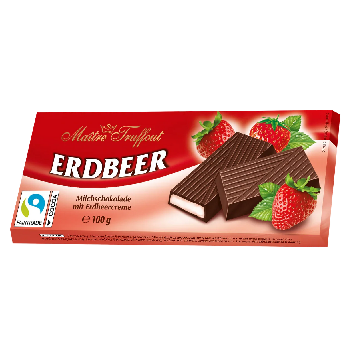 Maître Truffout Cremeschokolade Erdbeer 100 g