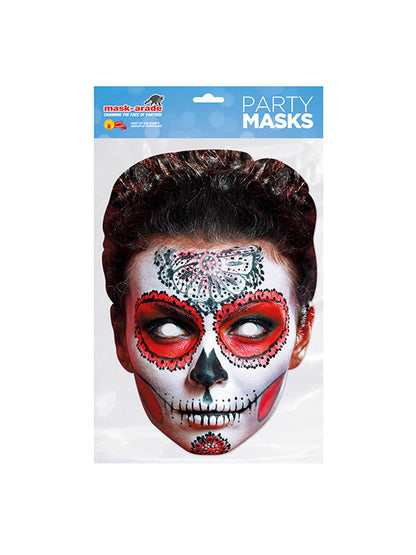 Rubies Day of the Dead Female Red Mask Maske