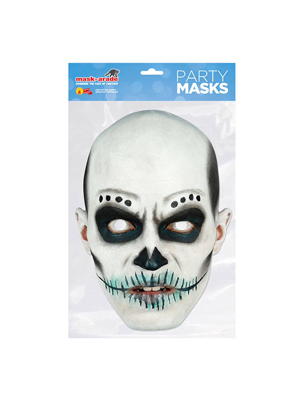 Rubies Day of the Dead Man White Mask Maske