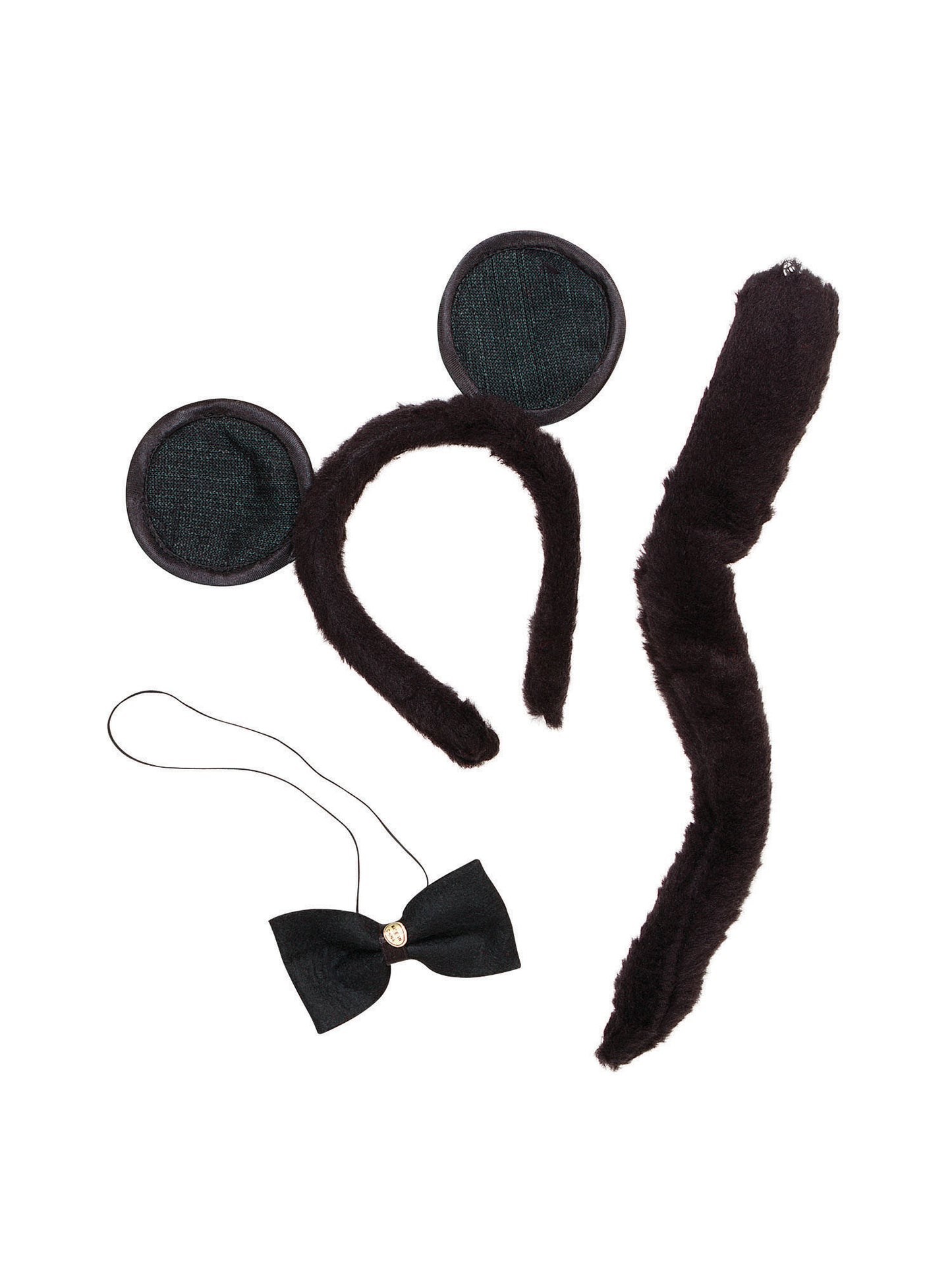 Rubies Mouse Set Kostüm-Set für Erwachsene mit Ohren, Schleife und Schwanz – Detailansicht