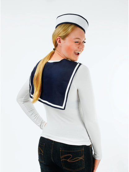 Rubies Sailor Girl Set für Erwachsene mit Hut und Schal – Seitenansicht