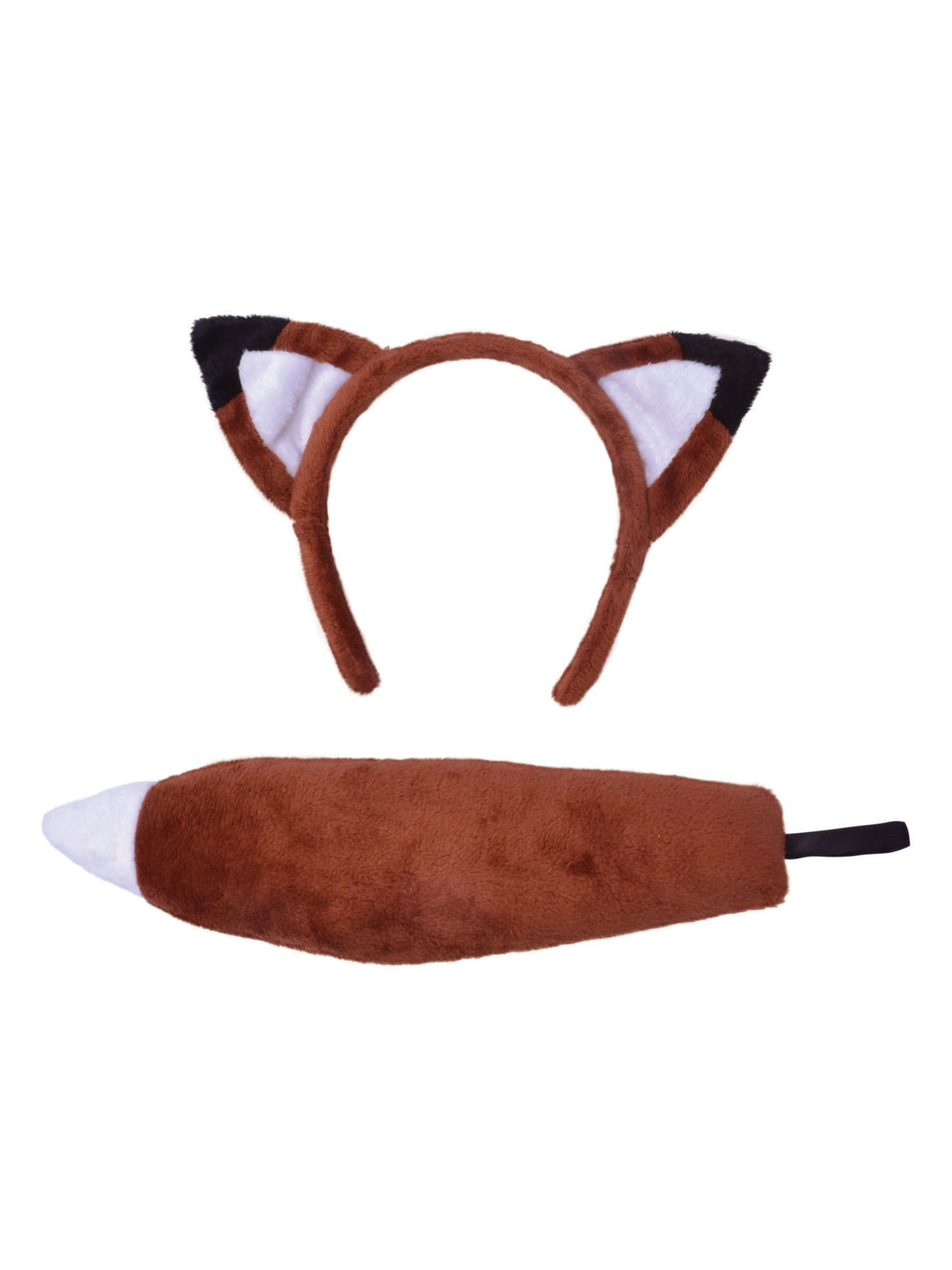 Rubies Fox Set mit Fuchsohren und Fuchsschwanz für Erwachsene – Seitenansicht